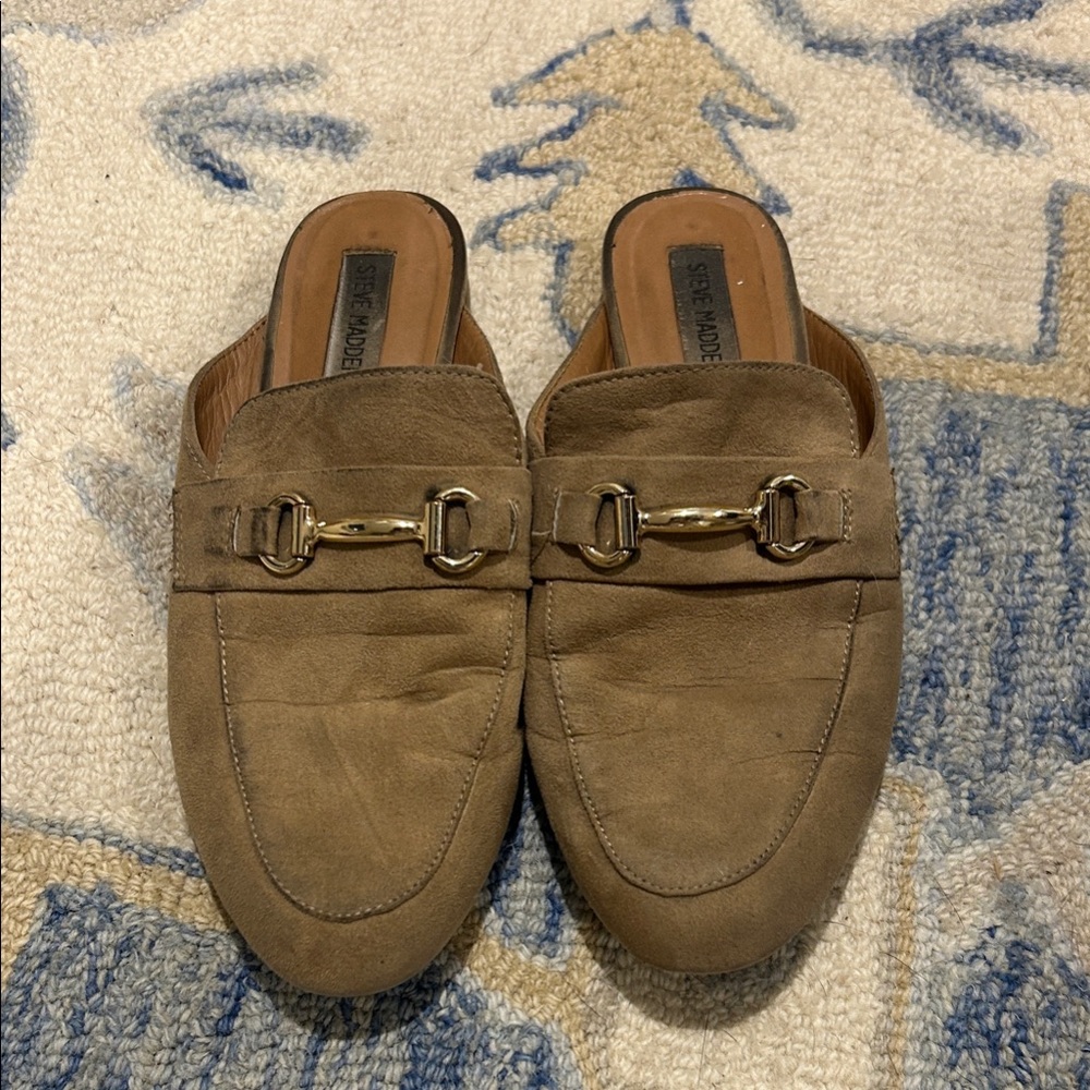 Steve Madden Brown Suede Slip-Ons